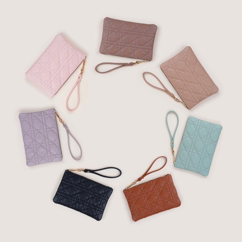 hot pouch clutch sintetis dior style 21x14 cm
