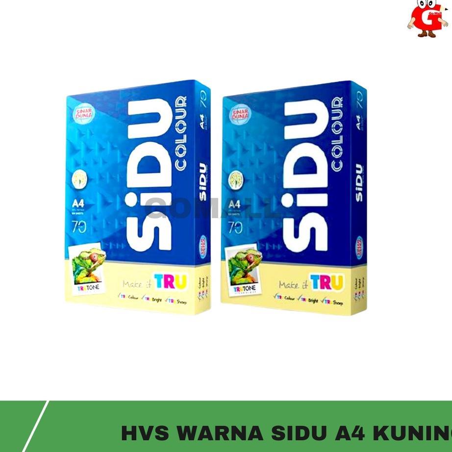 Kertas Hvs Sidu A4 Warna Kuning / Kertas Hvs Warna
