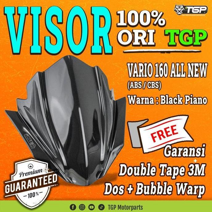 VISOR TGP VARIO 160 ALL NEW 2022 AKSESORIS VARIASI VARIO 160 HITAM