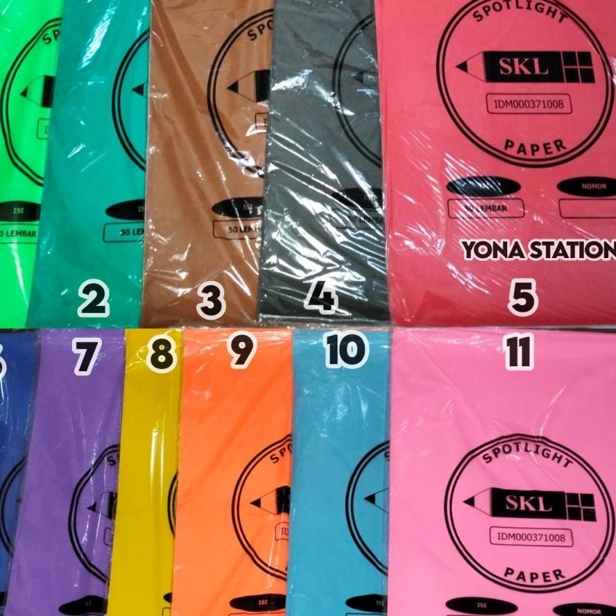 Karton Asturo Warna Warni Ukuran 40 X 60 Cm | 1 Pak: 50 Lembar | Tersedia 11 Warna: Hijau Muda, Hija