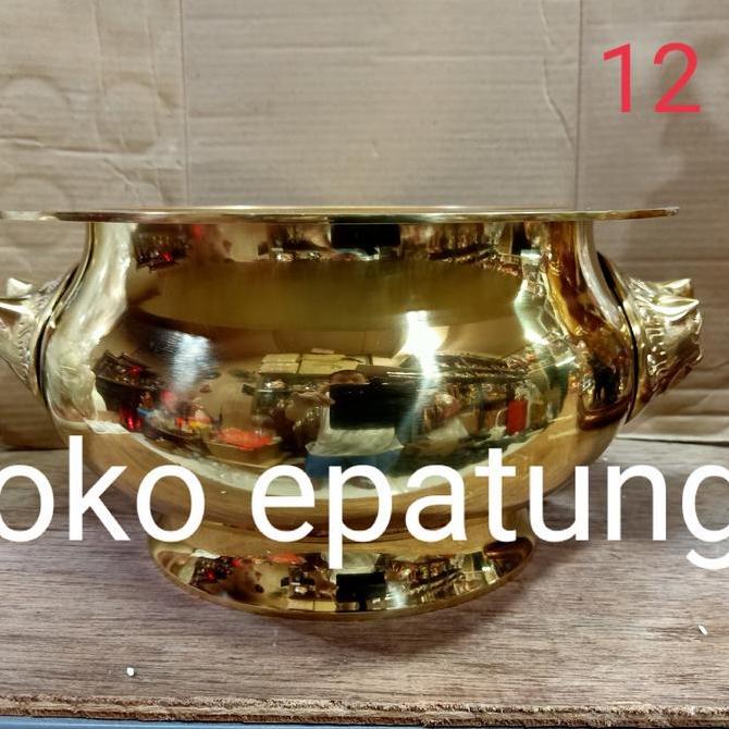 hio lo hiolo kuningan kepala singa 12 "
