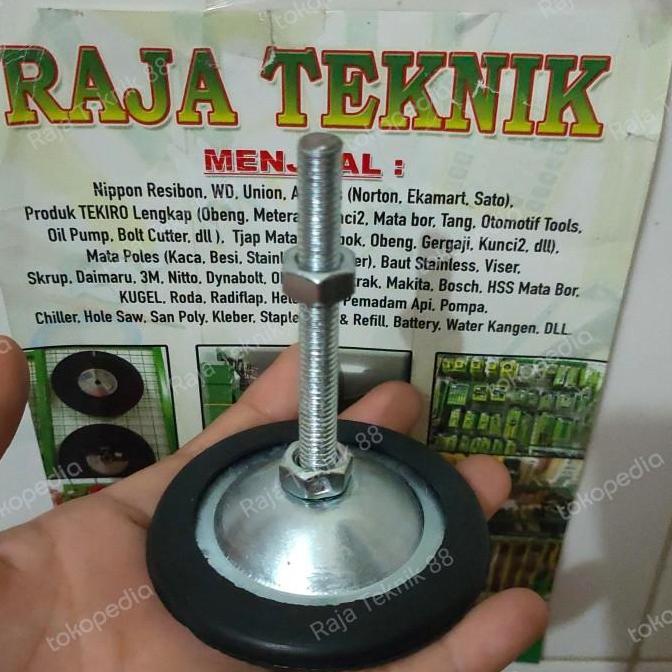 kaki meja m8 x 100 + karet/ adjuster m8 x 100 + karet /adjuster foot m8x100 + karet / foot adjuster 