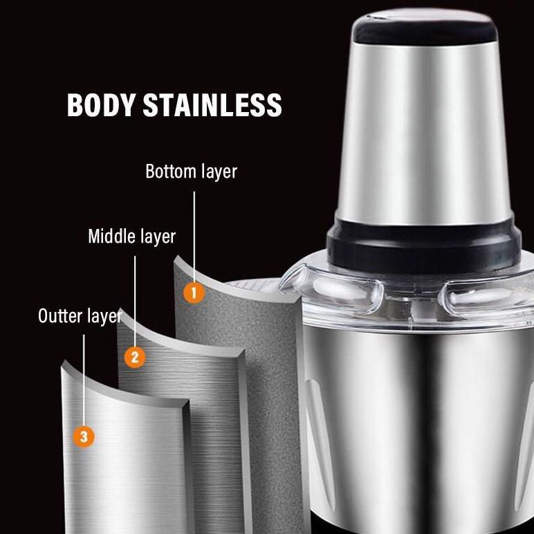 Chopper Stainles Daging / Penggiling Daging Stainless / Blender Daging