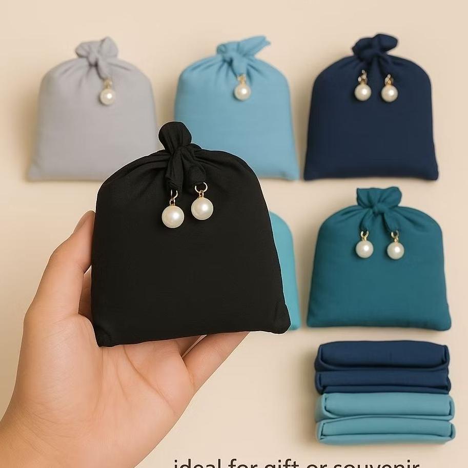 MUKENA Dewasa parasut Traveling mini pouch 2in1  Kain parasut Korea premium mukena genggam