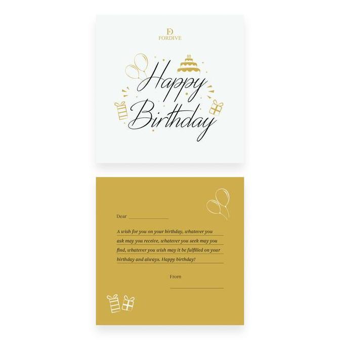(Good) Gift Card Fordive / Custom Gift Card