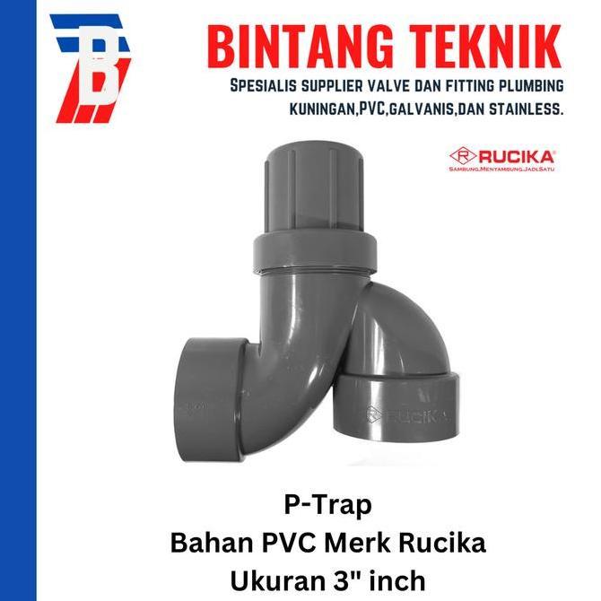 Pilihan- P-Trap 3" Inch Pvc Rucika D