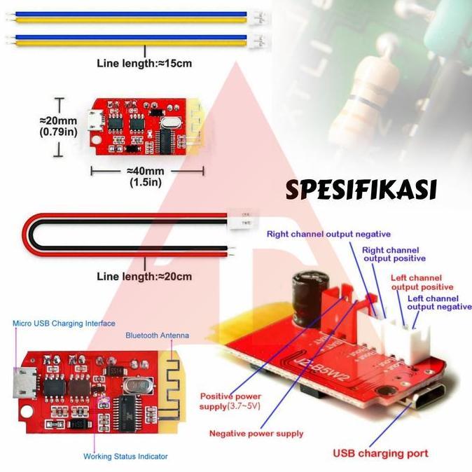 Voce- Dw - Ct14 Mini Stereo Bluetooth Power Amplifier Board
