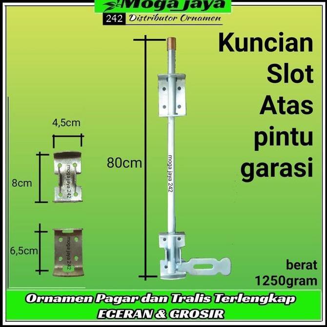 Efni- Slot Grendel Atas 80Cm Pintu Garasi Bukan Wina Handerson Lokal
