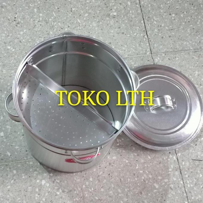 New- Tong Panci Cuanki Baso Dandang Buleng Alumunium Sarang Kukus Setengah