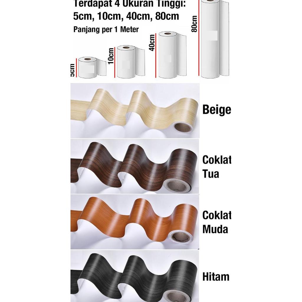 New - Plato Lis Wallpaper Kayu Dinding Tempel Border Lis Stiker Tembok