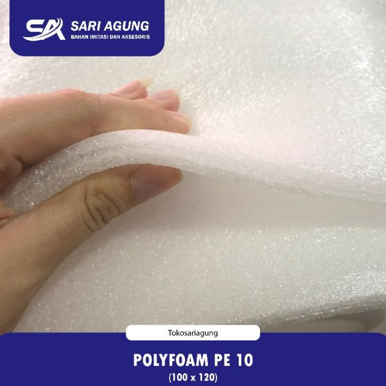 NEW BUSA POLYFOAM PE 10mm (METER) FOAM SHEET BUSA LAPIS PACKING KEMASAN [terbaik][terlaris]