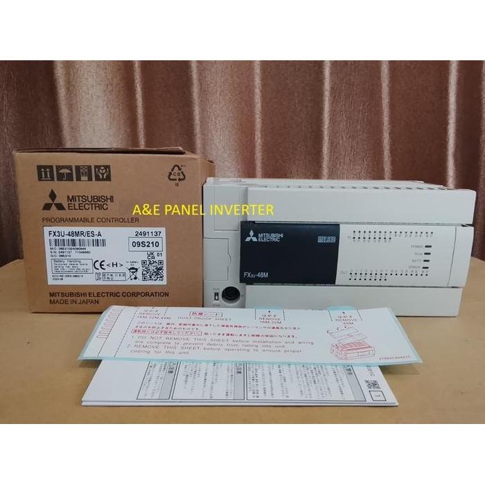 FX3U-48MR/ES-A PLC MITSUBISHI FX3U 48MR ES A FX3U-48MR ESA FX3U48MR ORIGINAL ORIGINAL DAN TERPERCAYA