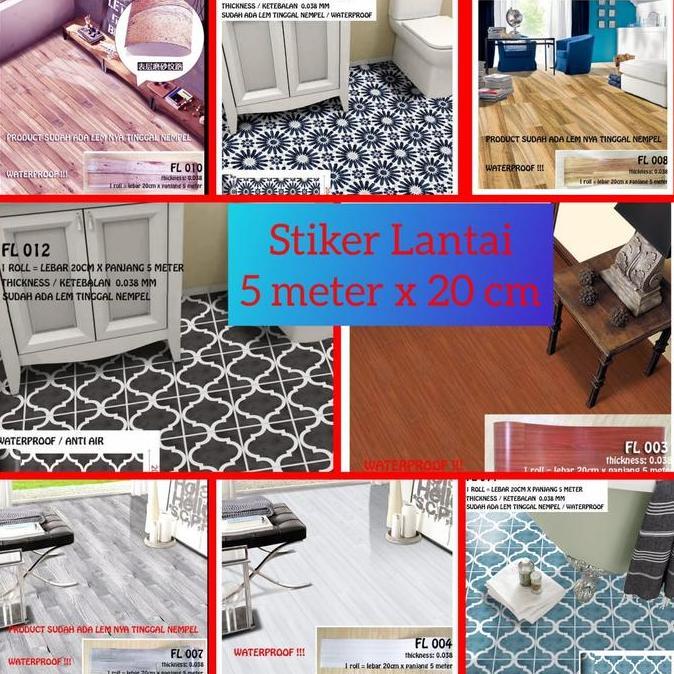 New - Sticker Lantai Flooring Pvc Stiker Dapur Stiker Lantai