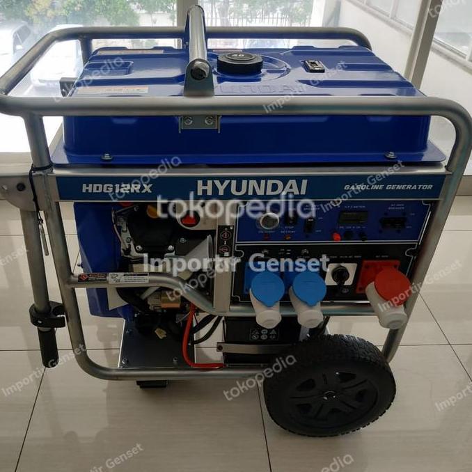 Genset 12 Kva Bensin Hyundai Hdg12Rx
