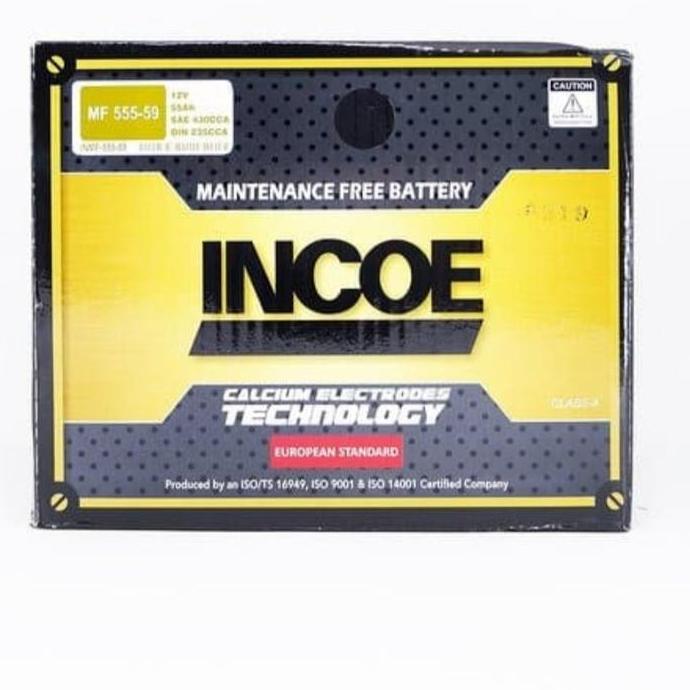 Accu / Aki mobil Incoe mf 555-59 LN2/ 2LN Din 55559 Astra Aki kering