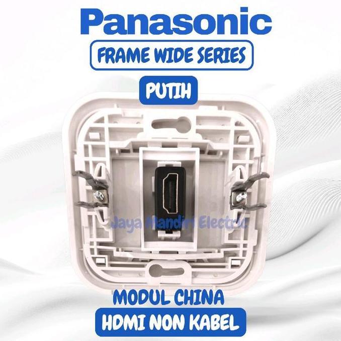 Yesyes- Outlet Hdmi Panasonic White Tanpa Kabel / Port Hdmi Panasonic