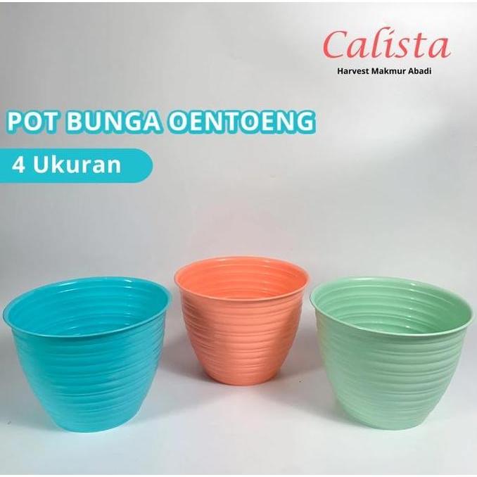 Calista Pot Bunga Banyak Ukuran - Pot Bunga Oentoeng 24 cm