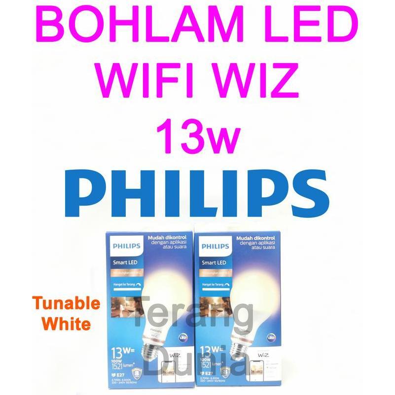 Purple- Philips Smart Wifi 13W Bohlam Philips Wifi 13W Philips 13W Lampu Wifi