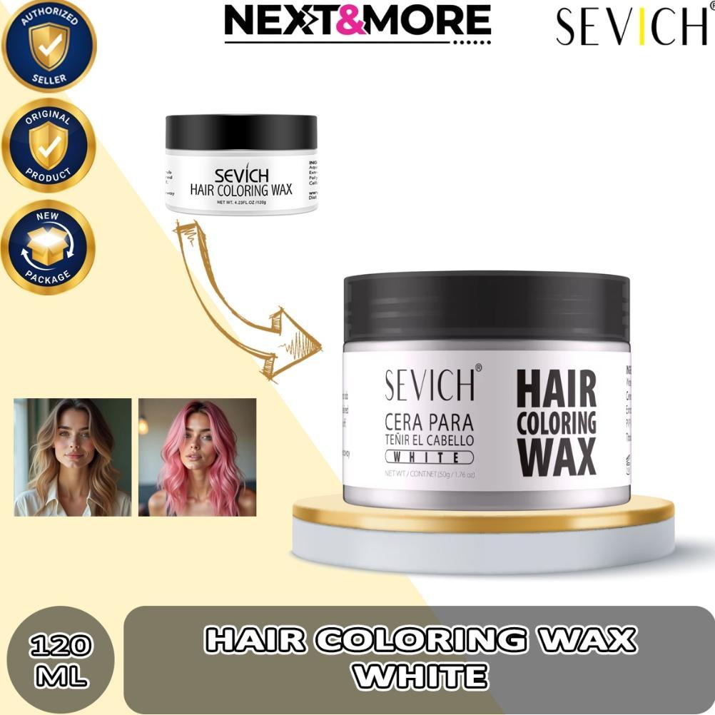 SEVICH ORIGINAL POMADE HAIR WAX GEL MINYAK RAMBUT WATER BASED BABERSHOP DYE CAT PEWARNA RAMBUT WHITE