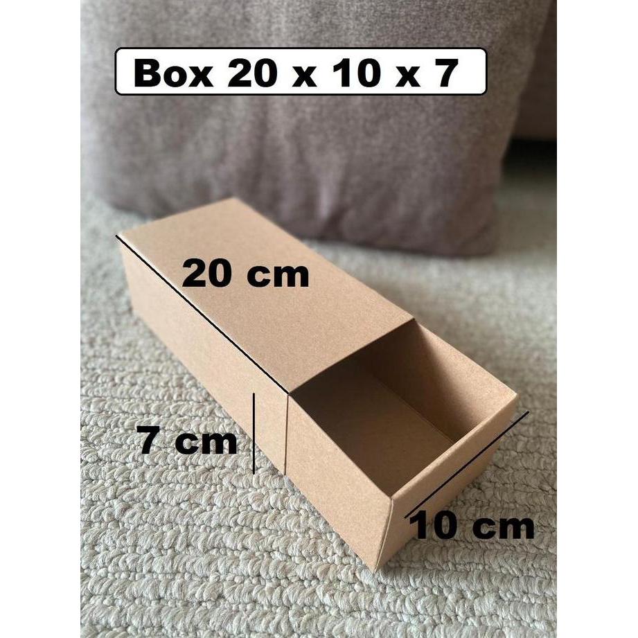 Svve- Kotak Kraft Slide Bs0107 ,Slide Box, Packaging, Box Kue, Kotak Kirim