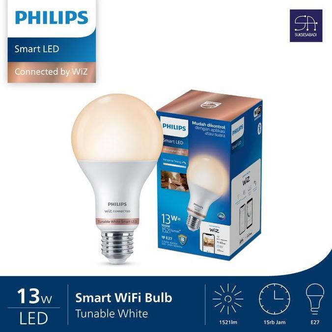 Purple- Lampu Smart Wifi Led 13 W Philips Tuneable Dimmer