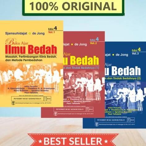 Briliea122 - [Original] Buku Ajar Ilmu Bedah 4E, Set 3 Buku - Sjamsuhidajat.De Jong