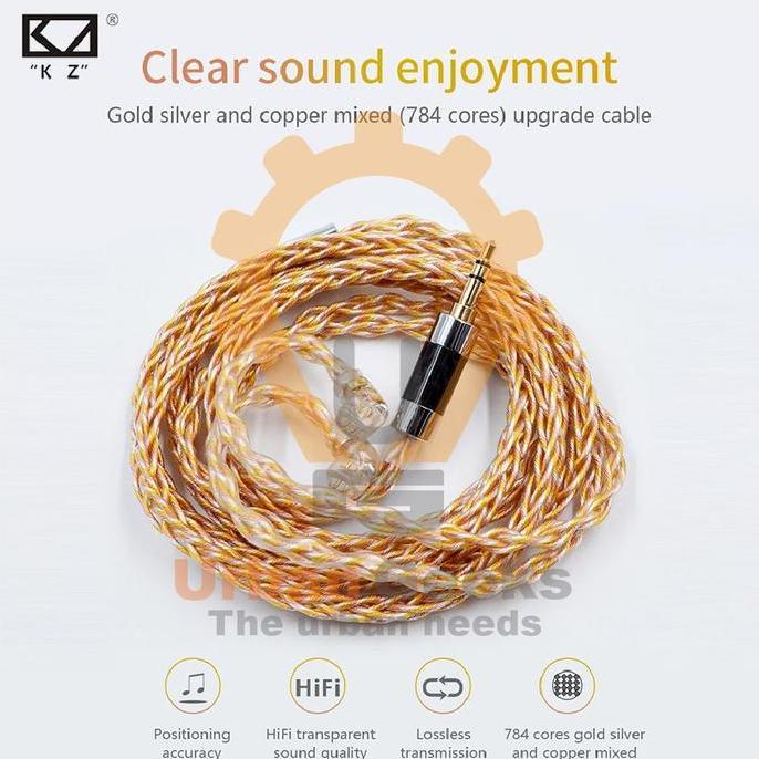 zefranze/ KZ Upgrade Cable Gold Silver Mixed Wired Diskon