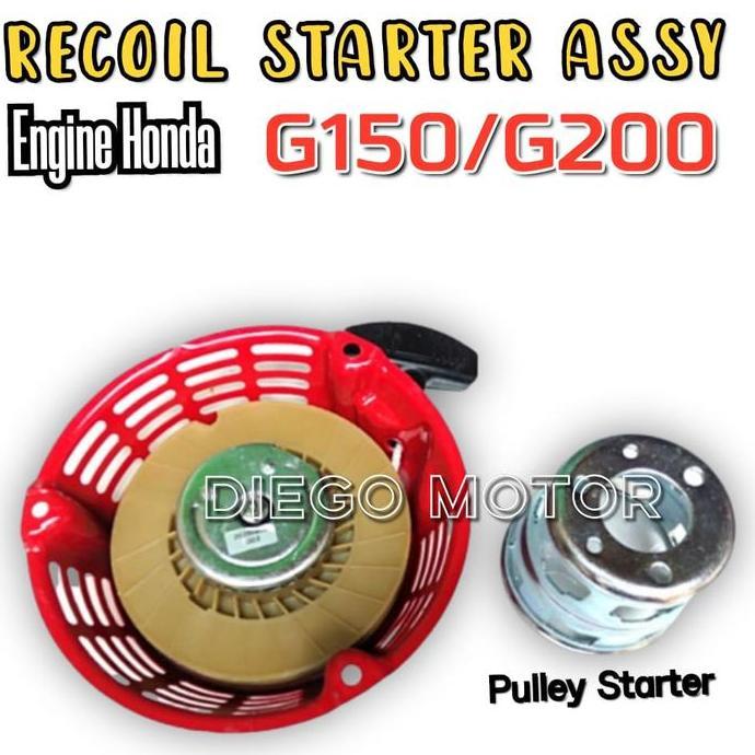 TERBARU - G150 G200 Recoil Starter Tarikan Engkol Mesin Honda Penggerak