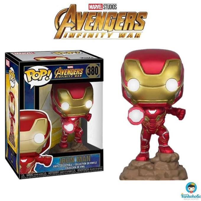 mainan - Funko POP Marvel Avengers Infinity War - Iron Man Electronic Light Up Diskon