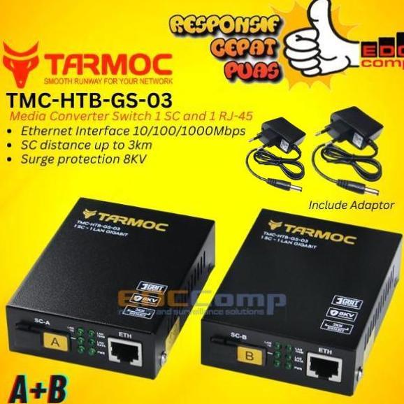 Tarmoc Media Converter HTB GS03 Gigabit | TMC-HTB-GS-03 ( Bukan HTB Netlink )