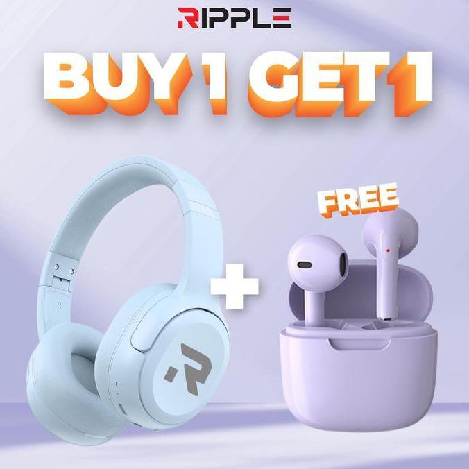 Terbaik Super Promo BundleRIPPLE Rippods Headphone RHB A005 +True Go / Fit/ MOTION TWS Bluetooth Ear