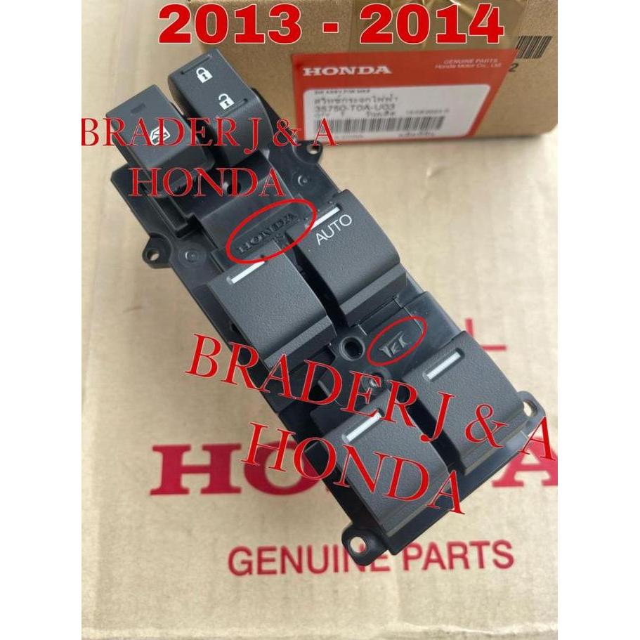 SWITCH POWER WINDOW MASTER TURUN NAIK JENDELA KACA PINTU SUPIR CRV GEN 4 RM1 RM3 CIVIC 1 3 2012 2013