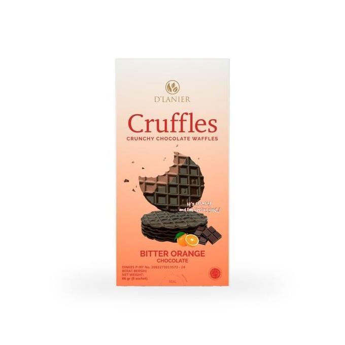 Foodcurt- D'Lanier Bitter Orange Chocolate Cruffles - 66 Gr (5 Sachet)
