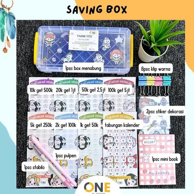 Skl - Saving Box One Planner | Saving Box Challenge