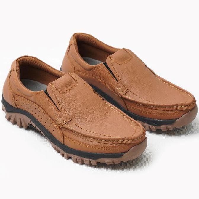 Shoe- Sepatu Slip On Pria Obral Sepatu Kulit Sapi Velko Flat Shoes Karet Flat Shoes Sepatu Cowok