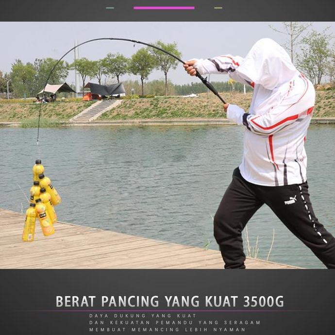 HAIYI FISHING Joran Pancing 1.65m/1.8m/2.1m Fishing Rod Carbon Resistansi maksimum 8KG Fishing Pole 