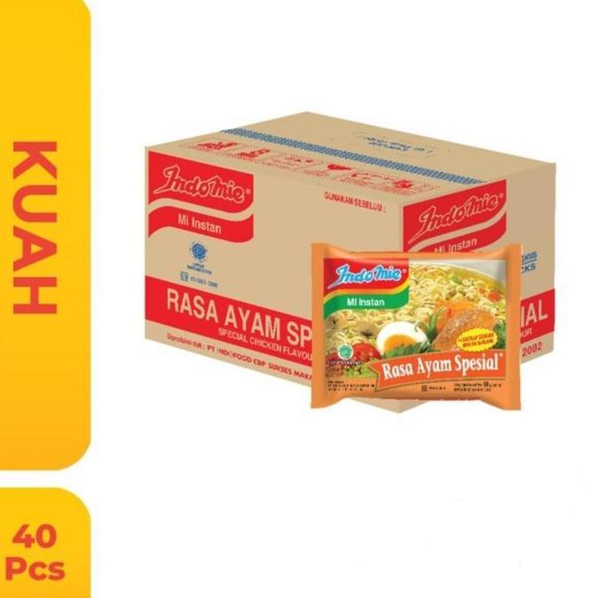 Pst - Indomie Kuah Rasa Ayam Spesial Instan Halal 1 Dus Isi 40 Pcs Mie Kuah