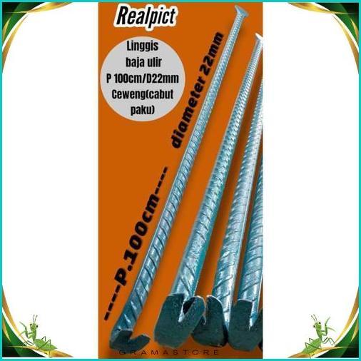 Diskon Linggis Jumbo 100Cm Diameter 22Mm / Linggis Baja