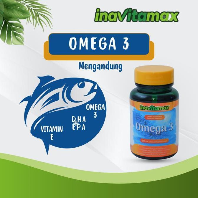 Terlaris Inavitamax Omega 3 - Suplemen Otak, Mata, Dan Jantung