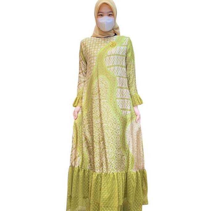 KIRAN DRESS BATIK PREMIUM|DRESS BATIK|OUTFIT KONDANGAN|FASHION TREND|GIES BUTIK GAMIS Wanita Muslim 