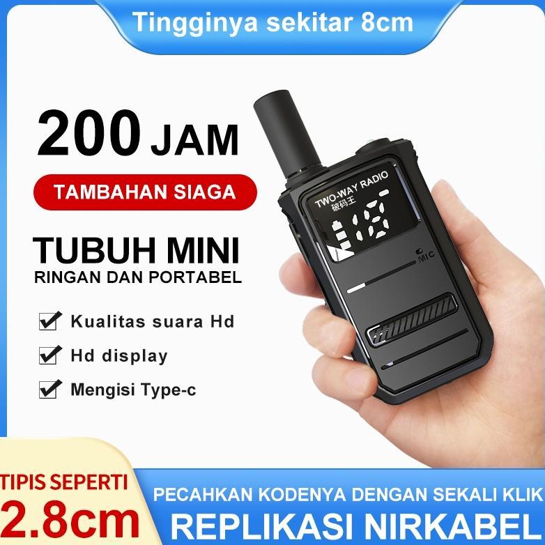 MORQTOLA M8 Walkie Talkie HT UHF Jarak Jauh 1km  Handy Talkie 1 Unit HT Kualitas Jepang