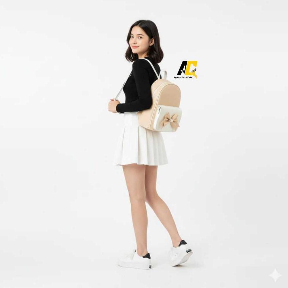 ORIGINAL Tas Ransel Wanita ZEVA Tas Sekolah mini Fashion Korean Stylish Backpack Cewek Tas gendong p