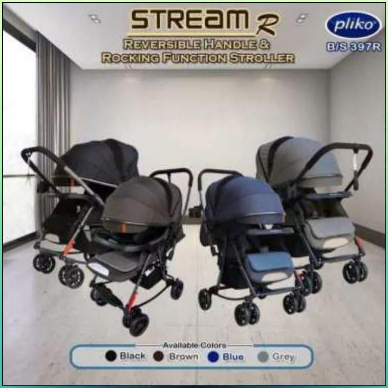 NEW Stroller Pliko Stream 387 & Stream R 397R / Stroller Bayi Pliko 387 Stream [terbaik][terlaris]