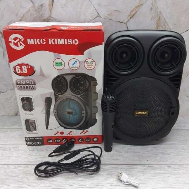 Discount Speaker spiker wireless bluetooth KMS BP 3381 6.5 inch portable