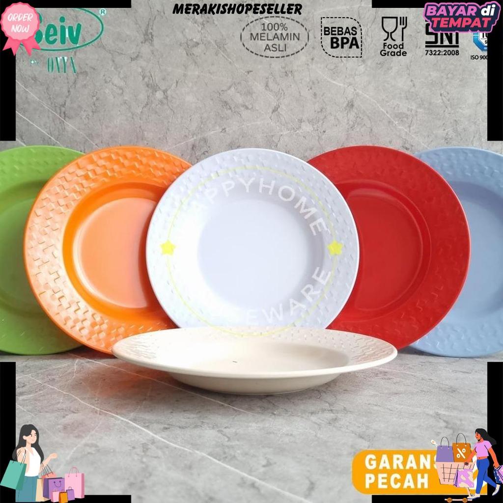 Seiv Dinner Plate Round 9In Ratana Series Melamin Piring Makan Piring Cekung Melamine 23Cm Harga Pro