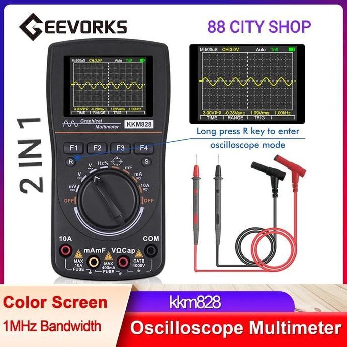Multimeter Oscilloscope Digital Graphical Multimeter Portable 2 in 1