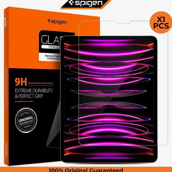 Tempered Glass iPad Pro 12.9 M1 2021 2020 Spigen Glas tR Slim Clear