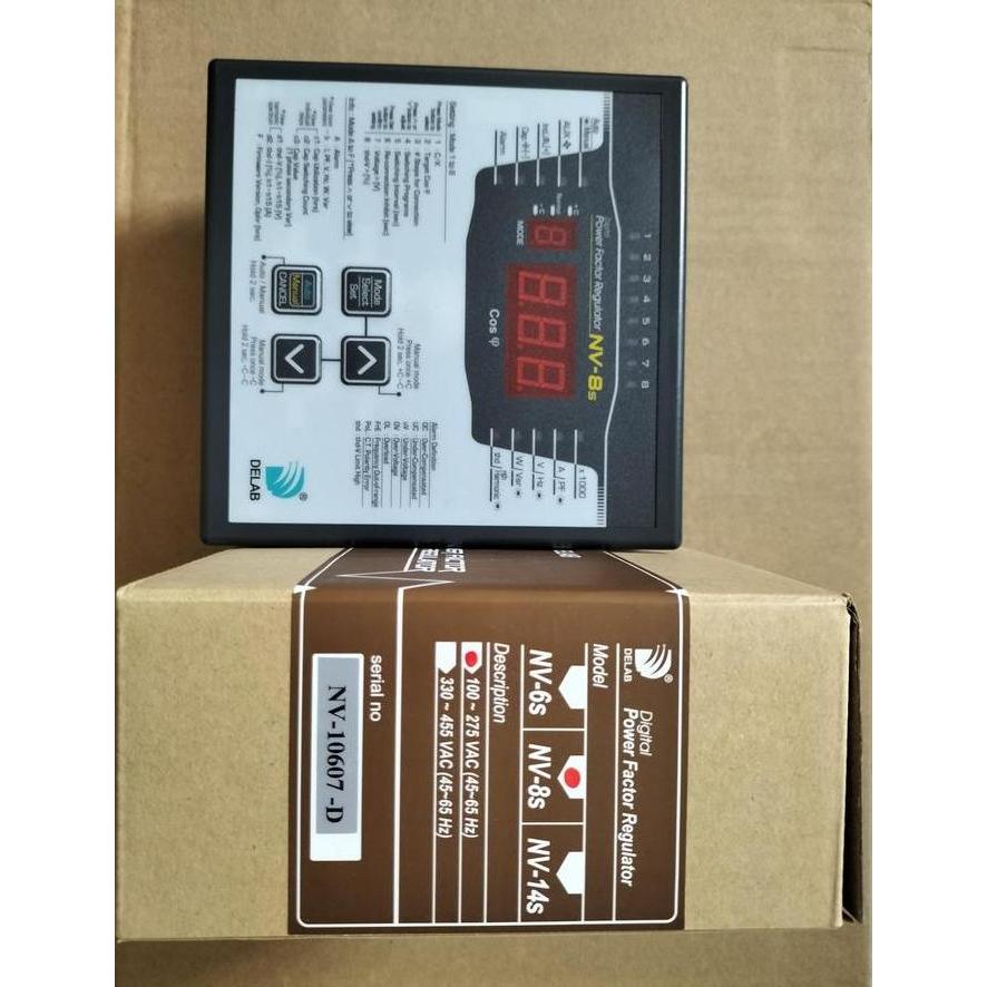 Power Factor Regulator / Controller 8 Step Delab Type Nv-8S