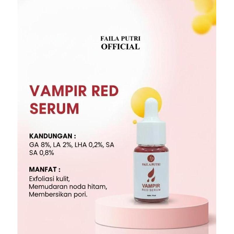 Skin- New- Faila Putri Vampir Red Serum Peeling Serum Mengangkat Sel Kulit Mati