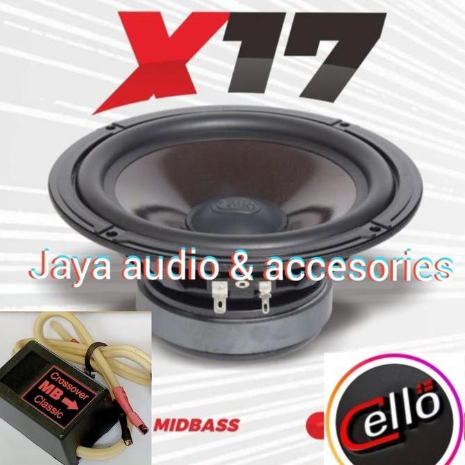 HARGA DISC - Speaker Midbass Cello X17 Include Crossover Midbass
